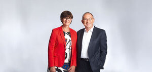 Saskia Esken und Norbert Walter-Borjans, Foto: Werner Schüring