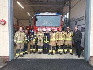 Die Freiwilligen der Feuerwehr von Jakobsdorf (korr., die Redaktion)